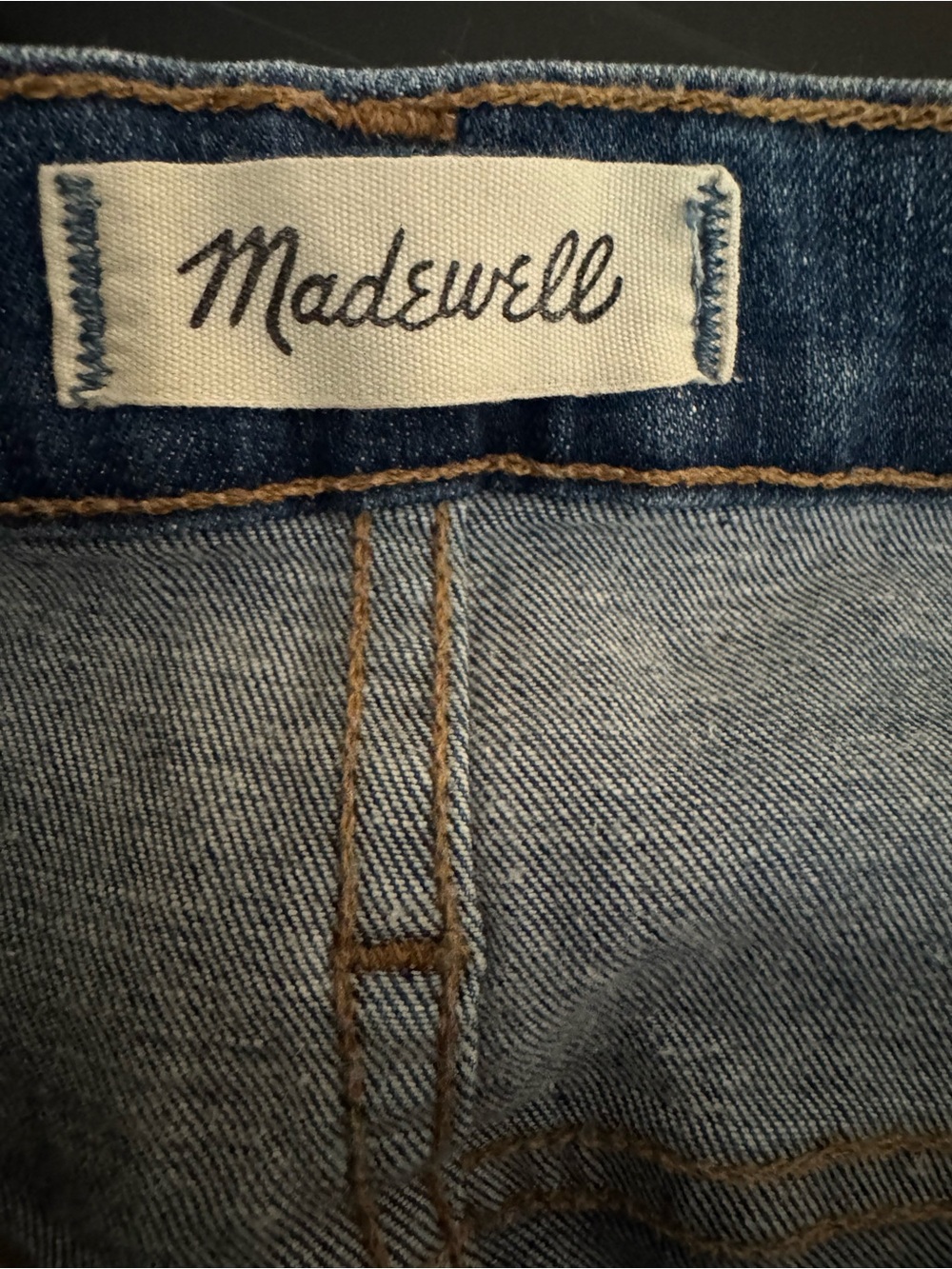 Madewell 10” High Rise Skinny Jeans 31T Raw Step Hem Blue Denim Women’s 31 - Picture 2 of 9